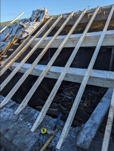 Yorkshire stone complete roof rebuild